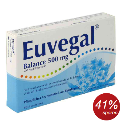 纯天然Euvegal Balance 500mg 高含量缬草片