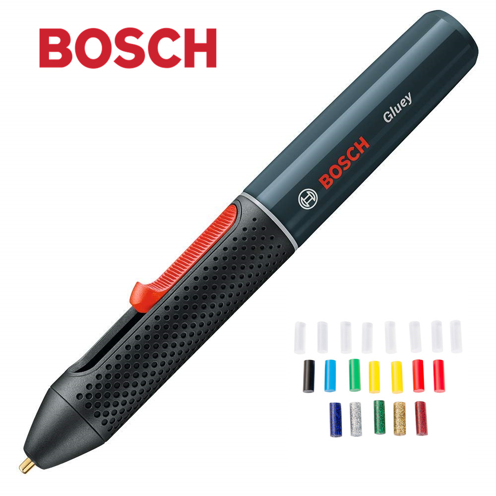 手工达人必不可少 创意无限 Bosch热胶笔+20支多色热胶棒