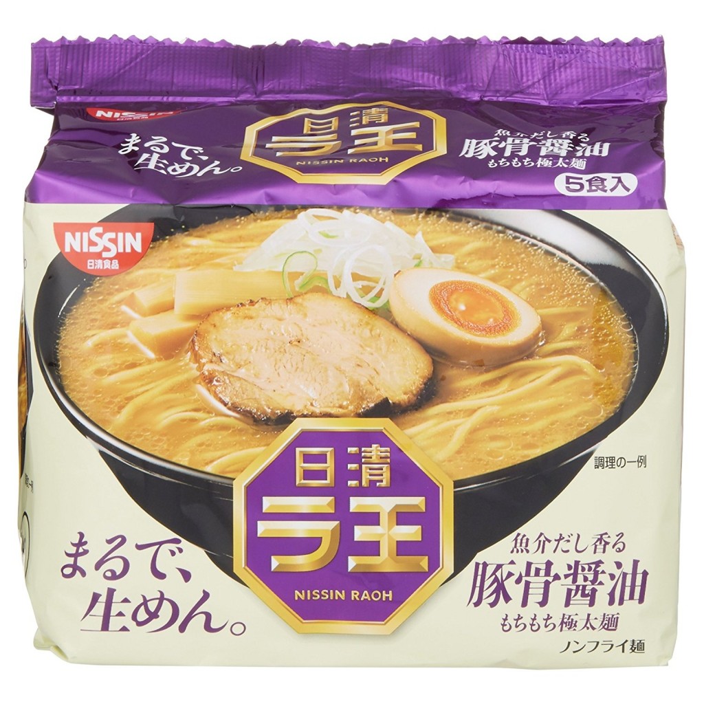 日本NISSIN 日清拉面王豚骨酱油口味x5袋
