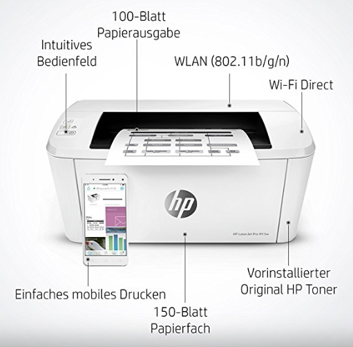 HP LaserJet Pro M15w 惠普激光黑白打印机
