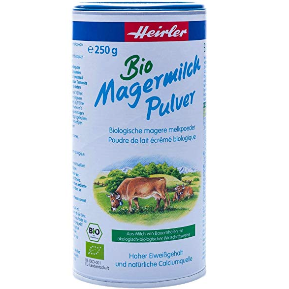 德国原装Heirler Bio Magermilchpulver有机脱脂奶粉