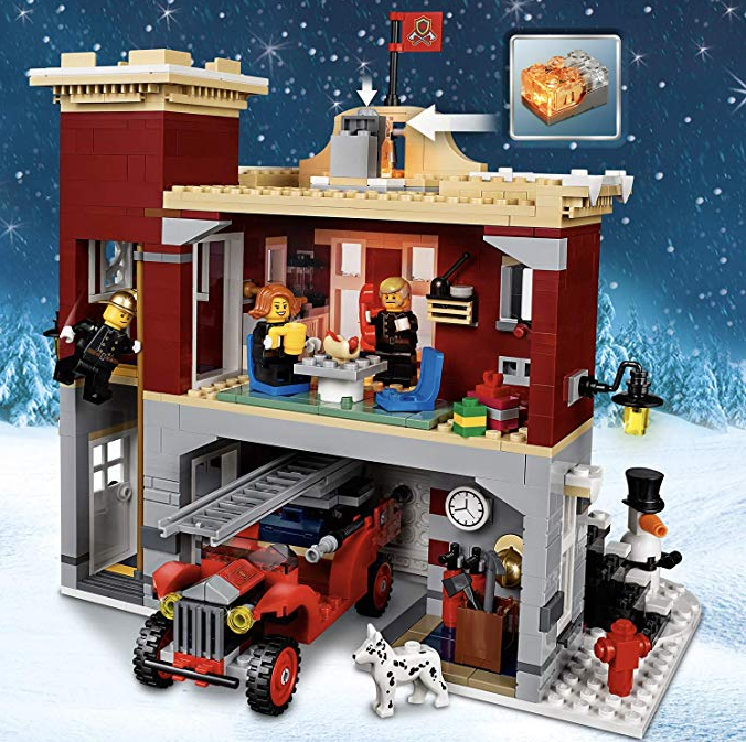 浓浓的圣诞气氛! Lego乐高季节主题10263冬季乡村消防站
