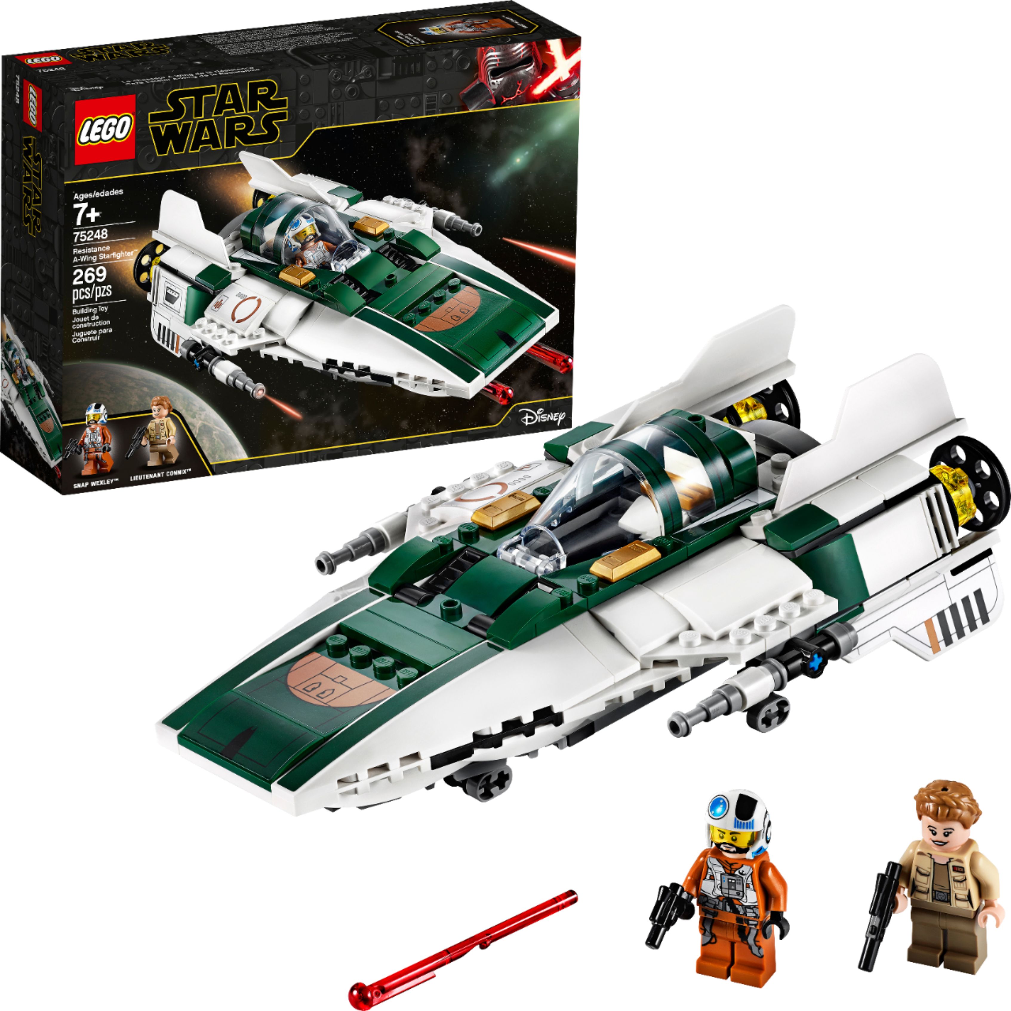 传奇终焉 LEGO 星球大战9 天行者崛起 新品套装 75248 Resistance A-Wing Starfighter（阻力A翼星际战斗机）
