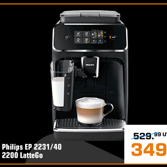 在家享受美好咖啡时光 PHILIPS EP 2231/40 2200 LatteGo 全自动咖啡机