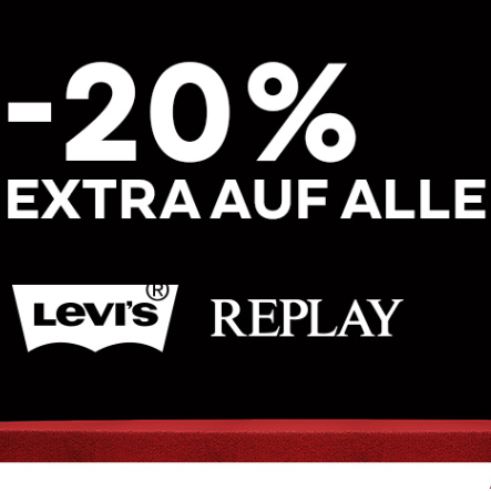 Replay、Levi’s两家品牌outlet 大促