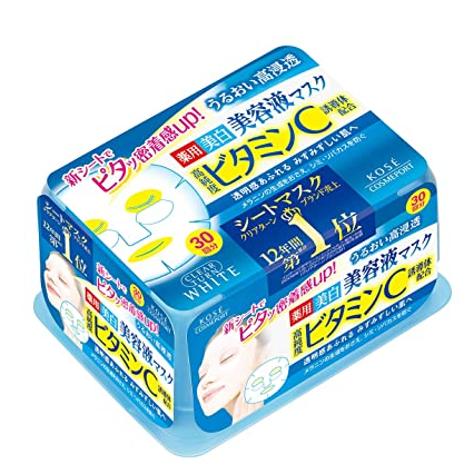 日本高丝KOSE Clear Turn 保湿美白精华面膜30片抽取式