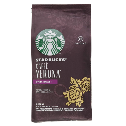 星巴克STARBUCKS CAFFÈ VERONA深度烘焙研磨咖啡粉 200gx6袋