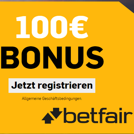 betfair新用户最高送100欧奖励啦！