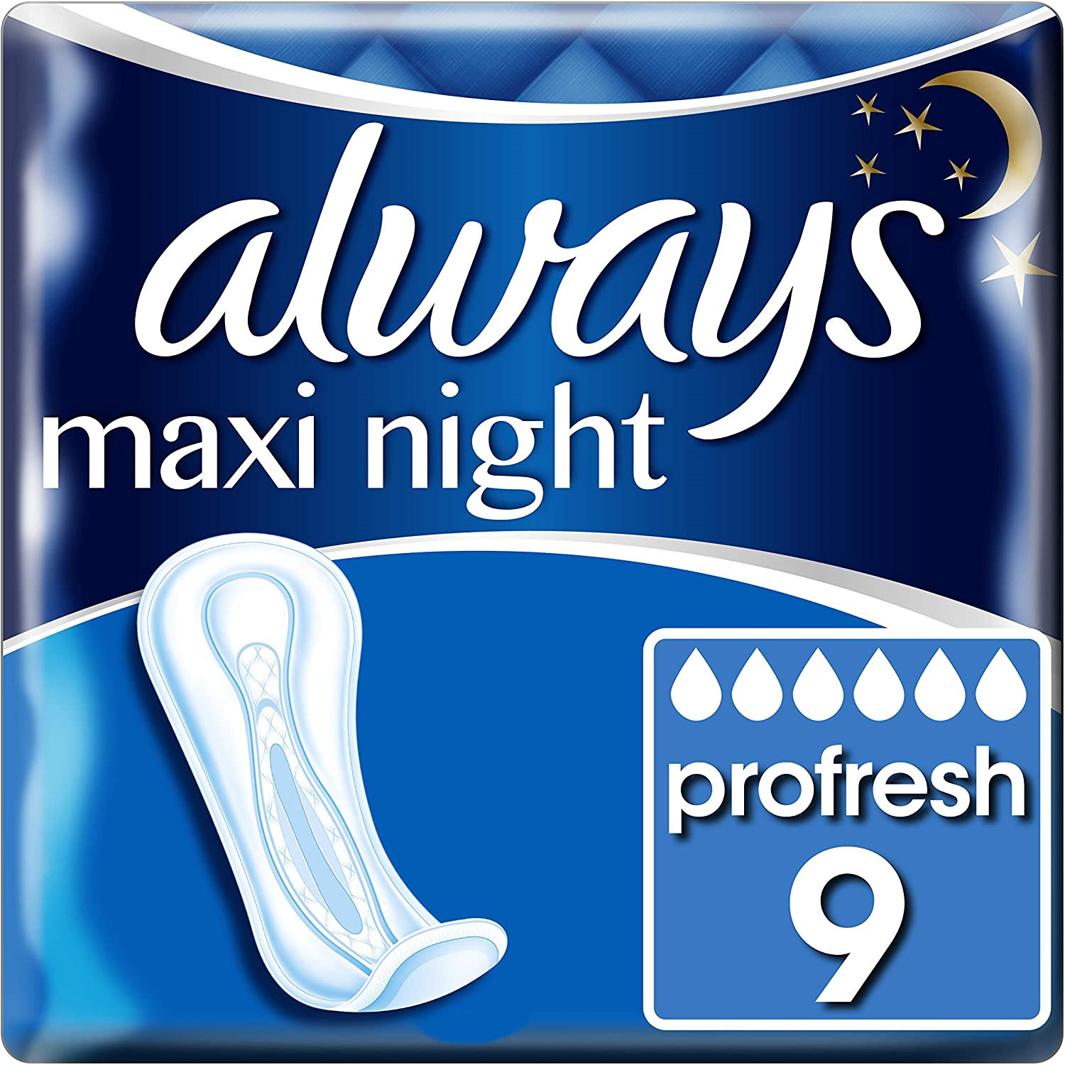 给你安稳过夜的舒适 Always Maxi Profresh夜用卫生护垫（无翼）