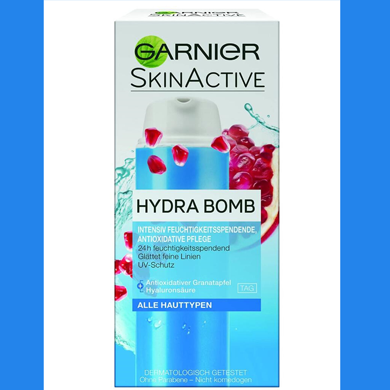 旅行时候的好帮手！卡尼尔Garnier SkinActive Hydra Bomb 三合一强效保湿、抗氧化日霜