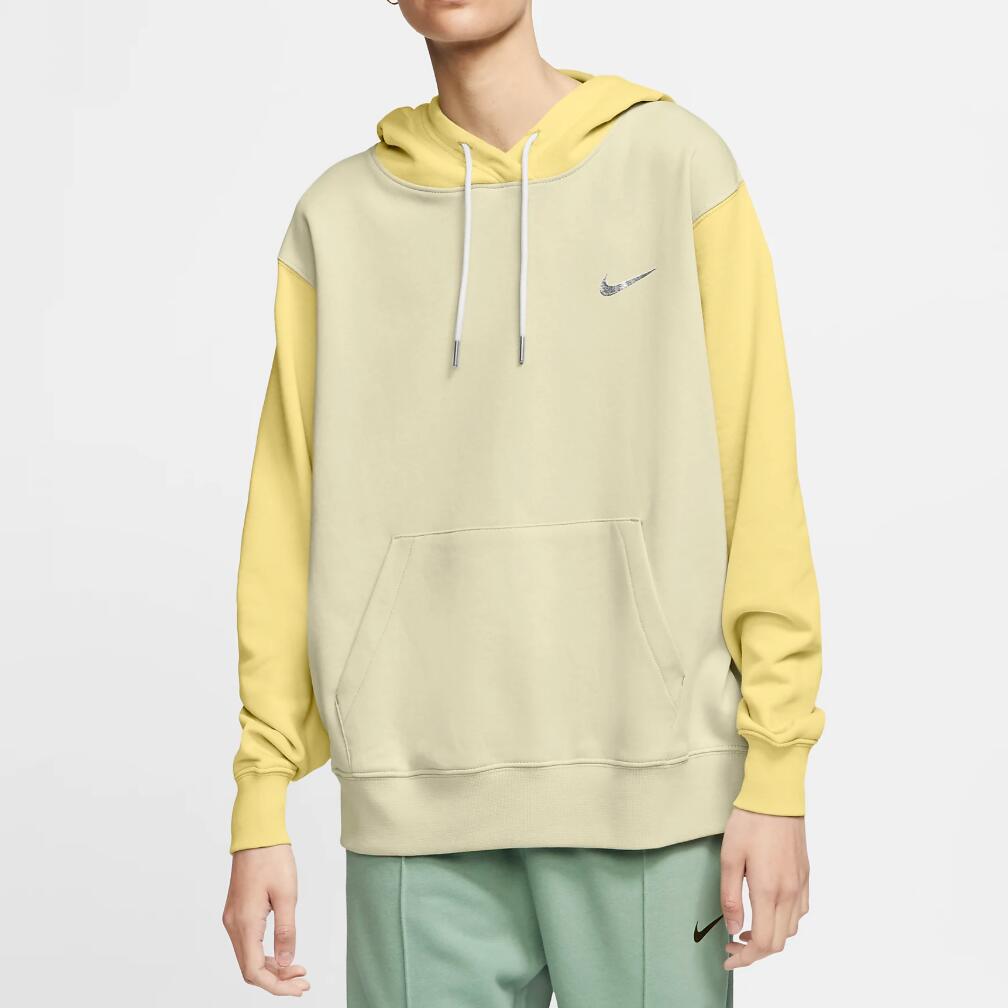 让人眼前一亮的Nike黄色拼接卫衣