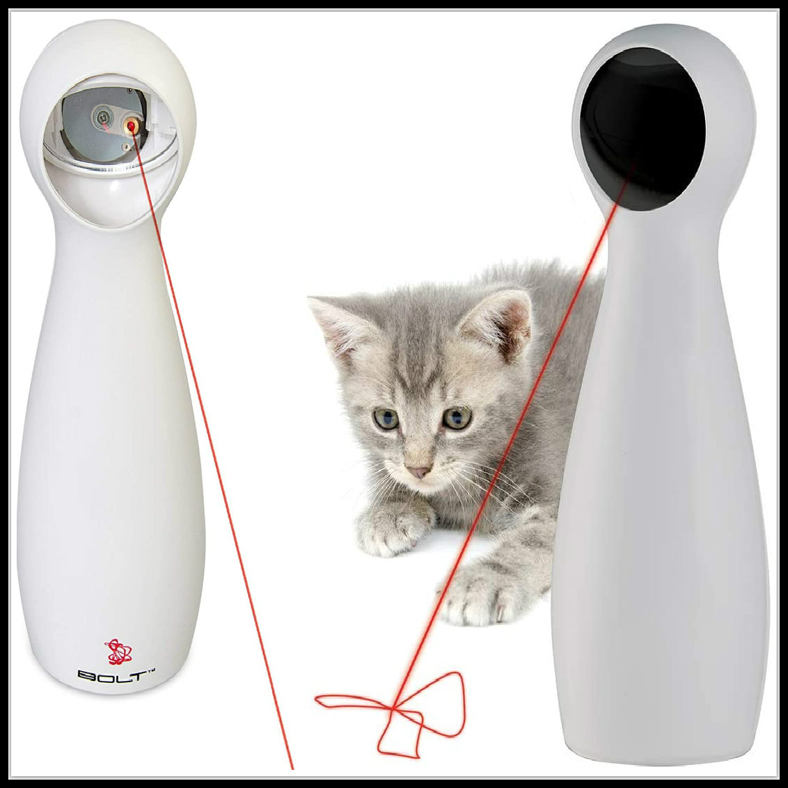 生活能便捷到什么程度？逗猫棒都有电动的！PetSafe激光猫玩具自动激光笔