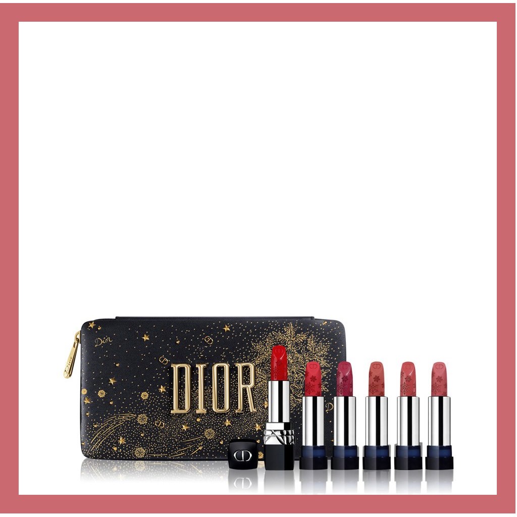今年的限定手拿包来了你还等啥呢！Dior 迪奥2020圣诞限定唇膏套装