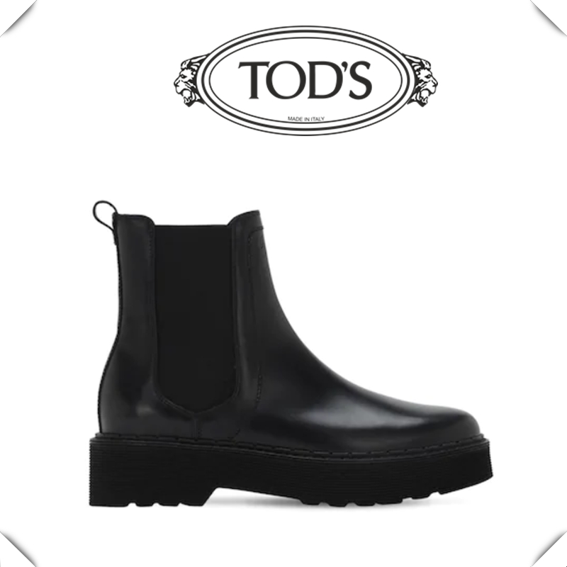 Tod’s全牛皮舒适切尔西靴！