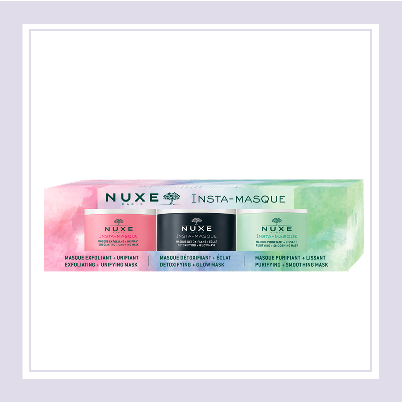 法式自然奢华芳疗，NUXE/欧树 insta系列面膜3件套