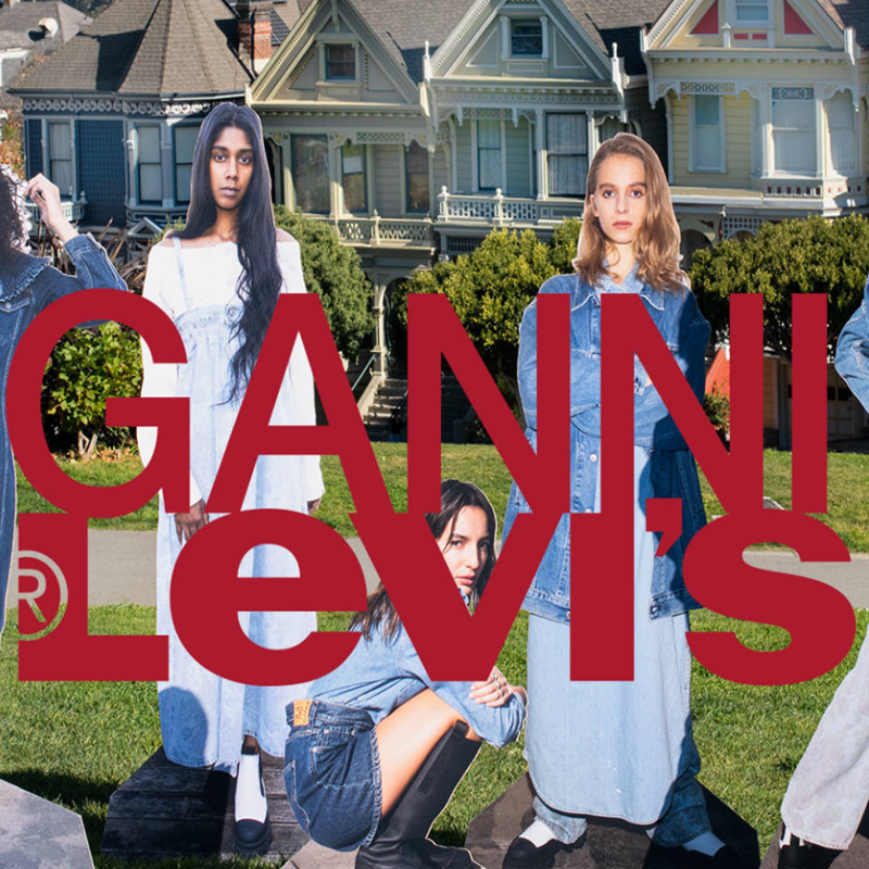 最受欢迎的哥本哈根“酷女孩”品牌Ganni和牛仔之王Levis联名来了！