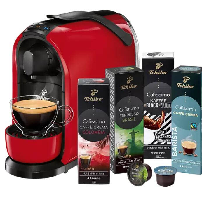 买就送六十杯咖啡！TCHIBO CAFISSIMO Pure全自动咖啡机+60颗咖啡胶囊