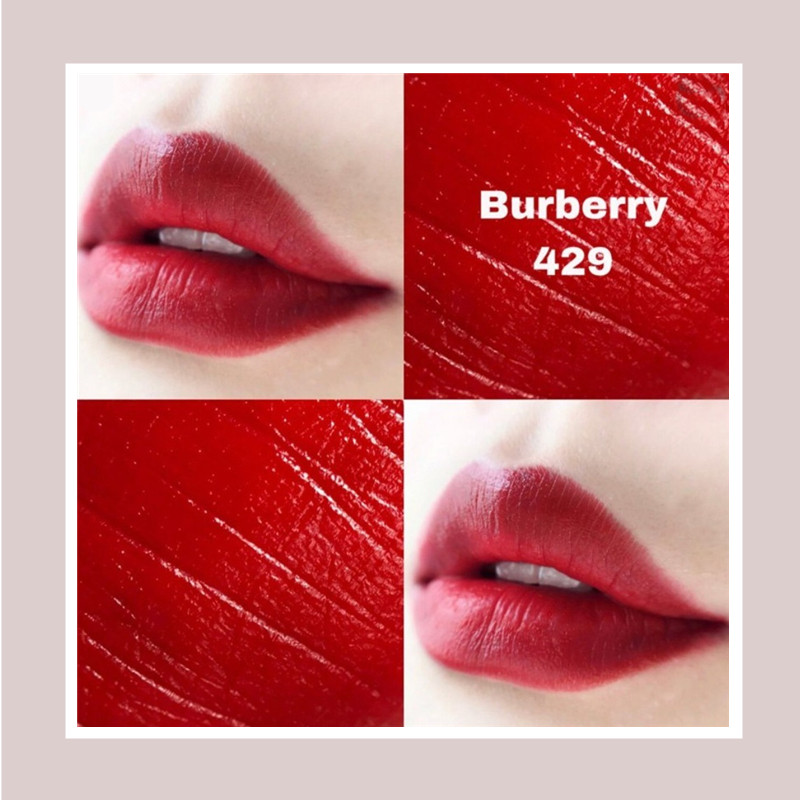 第二弹！开价价格买大牌！超正大红色 Burberry Kisses 丝绒雾感凝彩唇膏 #429号军红色
