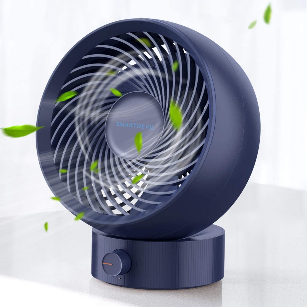 为夏天带来一股强劲的凉风！SmartDevil桌上放置电风扇