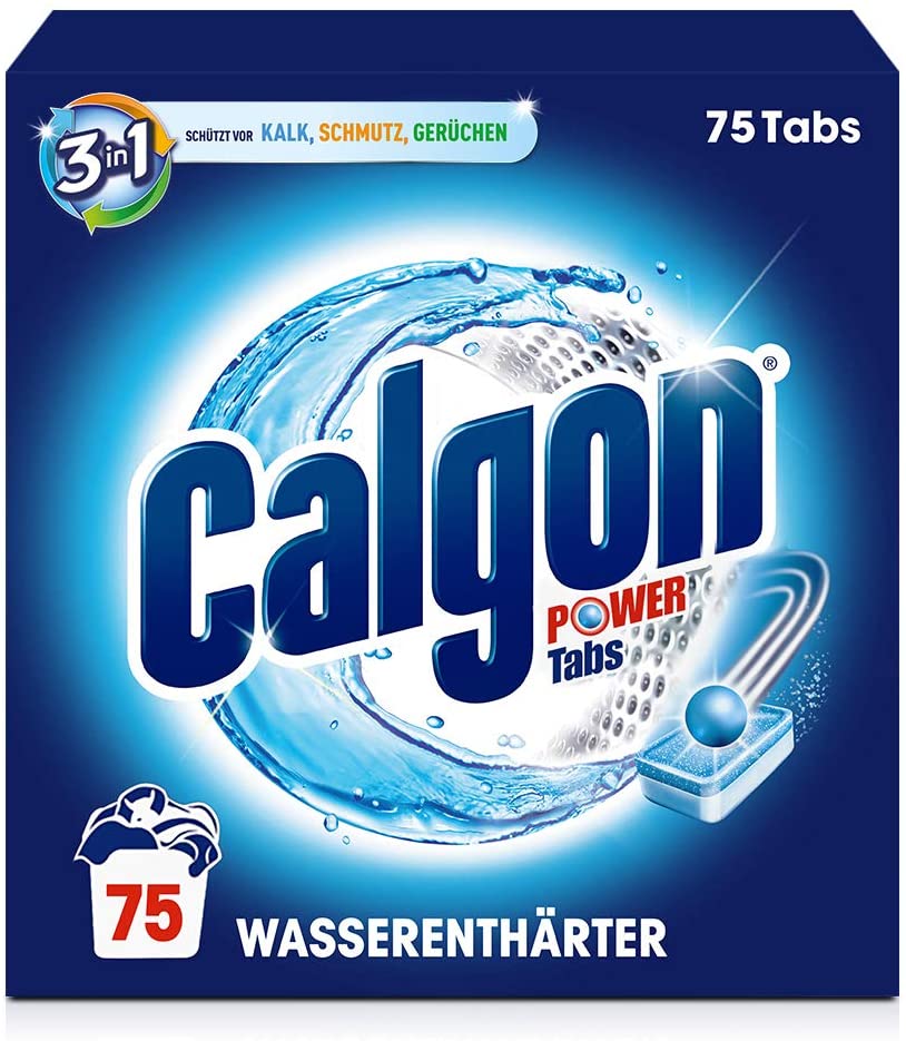 是时候给你的洗衣机洗个澡了！Calgon 3-in-1三合一洗衣机清洁片75片装