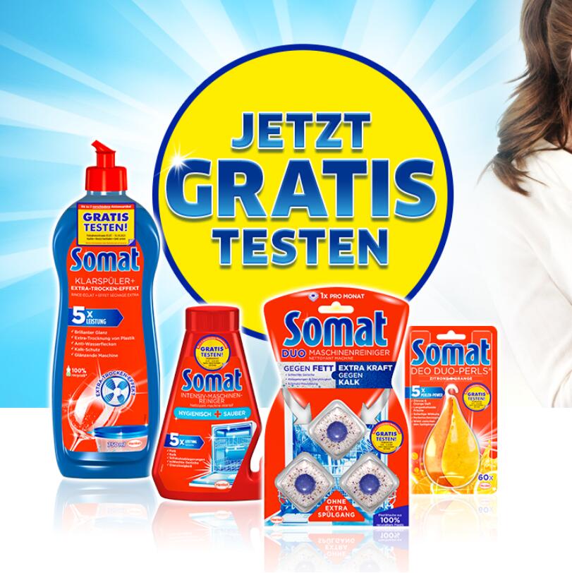 德国销量第一的清洁品牌Somat洗碗用品免费送送送！