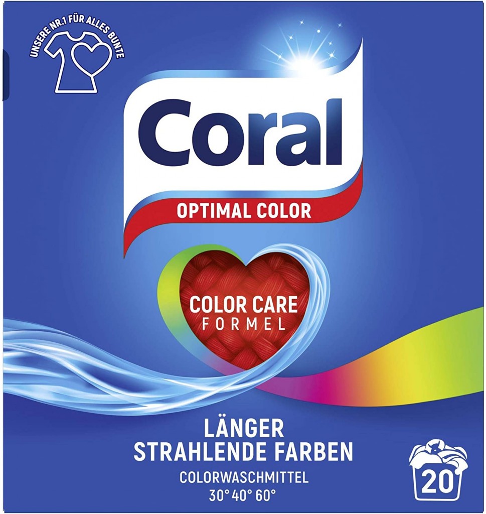 Coral超强去污有色衣物洗衣粉1.4L