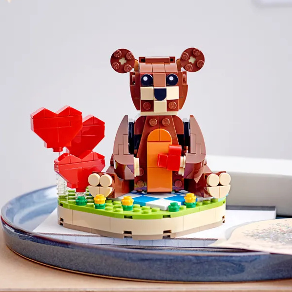 情人节好礼！LEGO乐高情人节小熊
