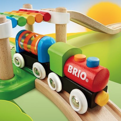 创造火车小世界 Brio木质火车玩具