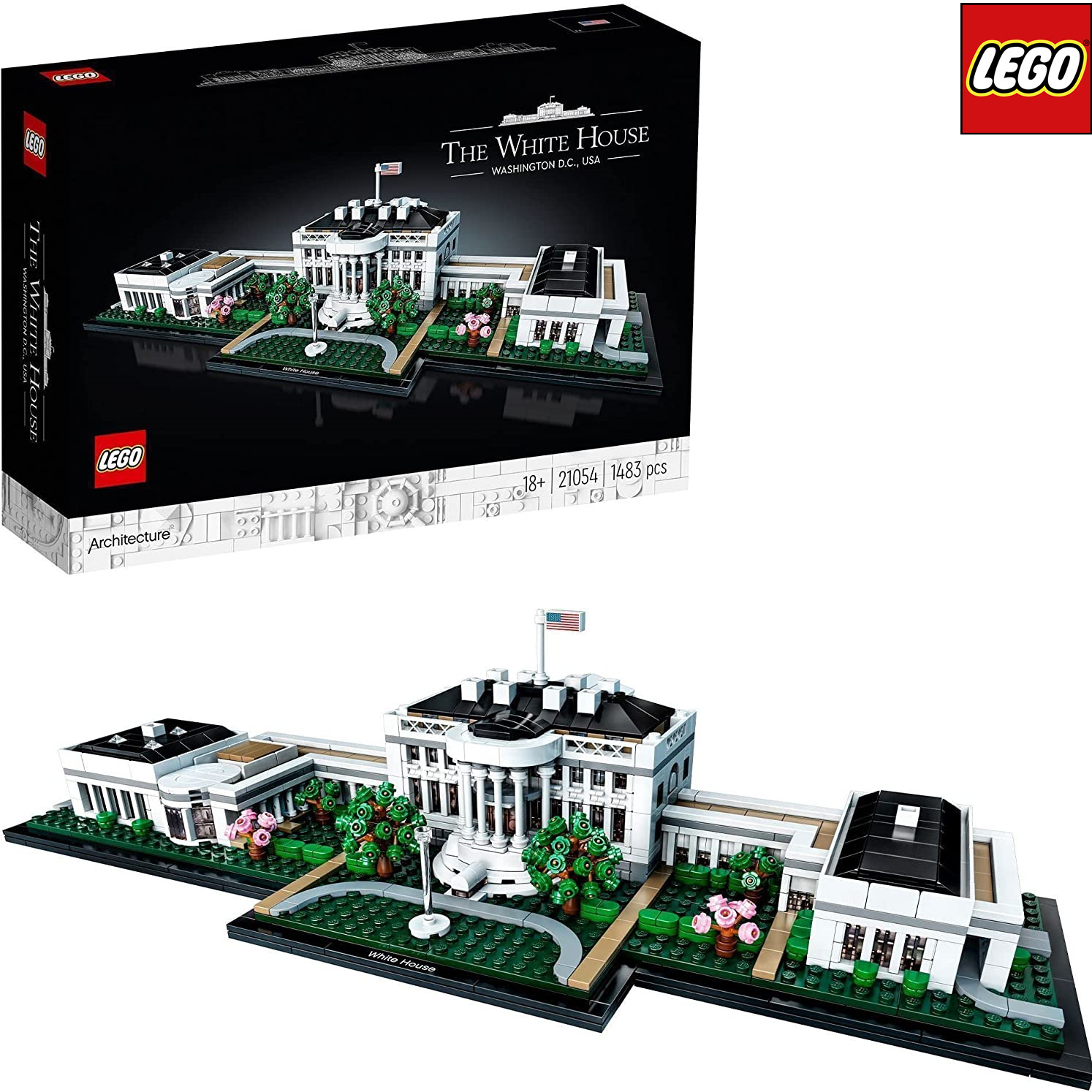 LEGO乐高 Architecture建筑系列21054 白宫