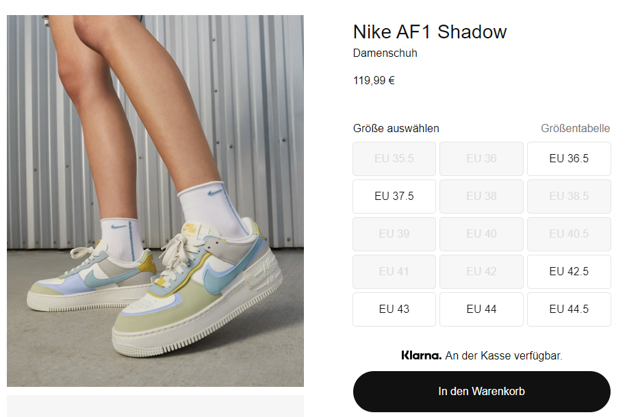 全网断货的Nike AF1 Shadow春季嫩芽配色！36.5码和37.5码还有货 