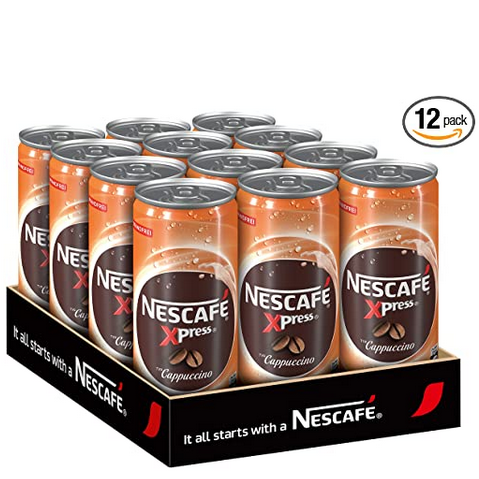 冰咖季节到！NESCAFÉ Xpress卡布奇诺咖啡饮料12罐*250ml