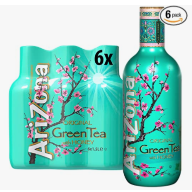 Arizona 绿茶饮料 6瓶装