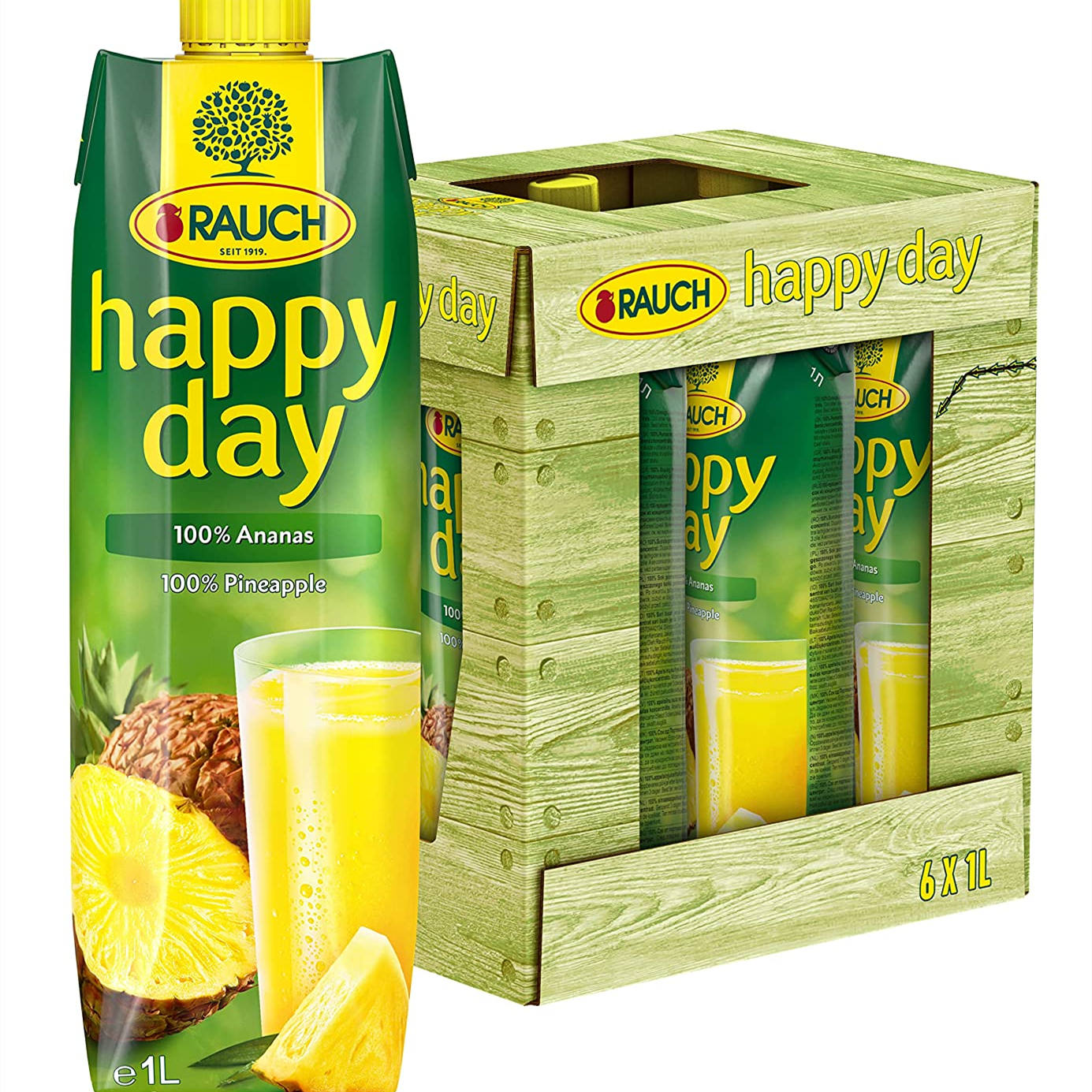 Rauch Happy Day菠萝汁 6 x 1 L