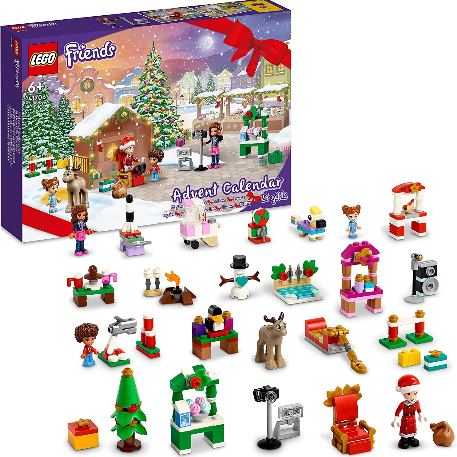 拼搭圣诞的精彩氛围！LEGO 41706乐高好朋友系列圣诞倒数日历