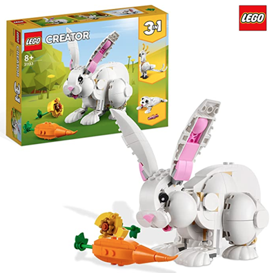 白兔迎春步步高！LEGO 乐高可爱大白兔