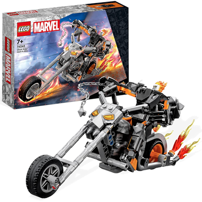 LEGO 乐高恶灵骑士机甲与烈焰摩托车