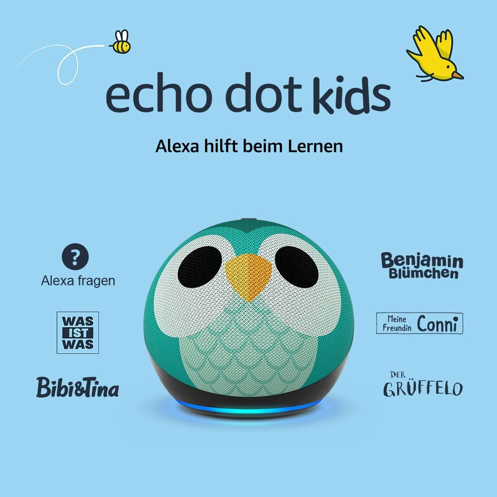 贴心小家教，哄娃神器！Echo Dot 第五代儿童版智能音箱