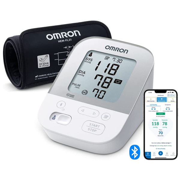 健康数据时刻掌握在手！OMRON X4 智能上臂式血压仪