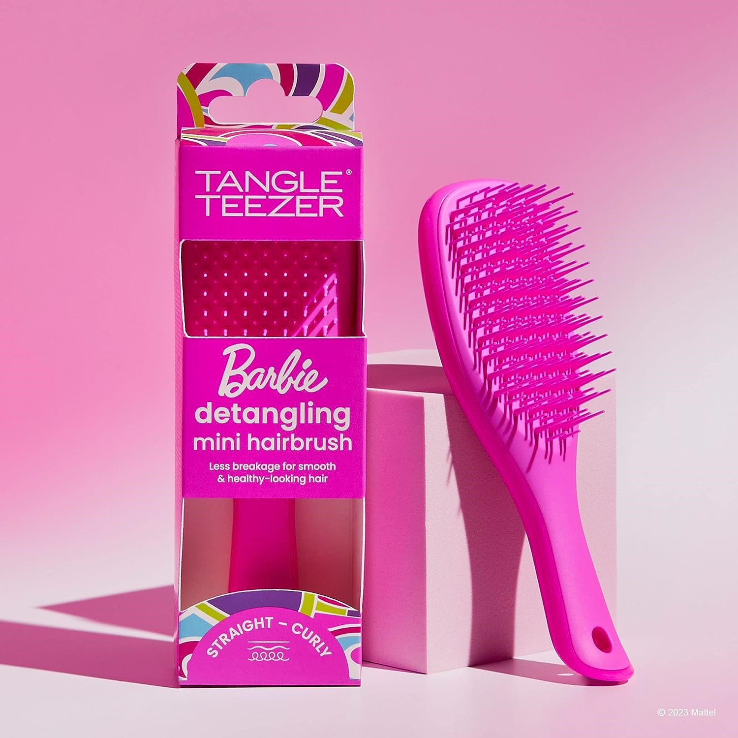 原汁原味芭比粉！Tangle Teezer x Barbie™灵巧款王妃梳迷你款