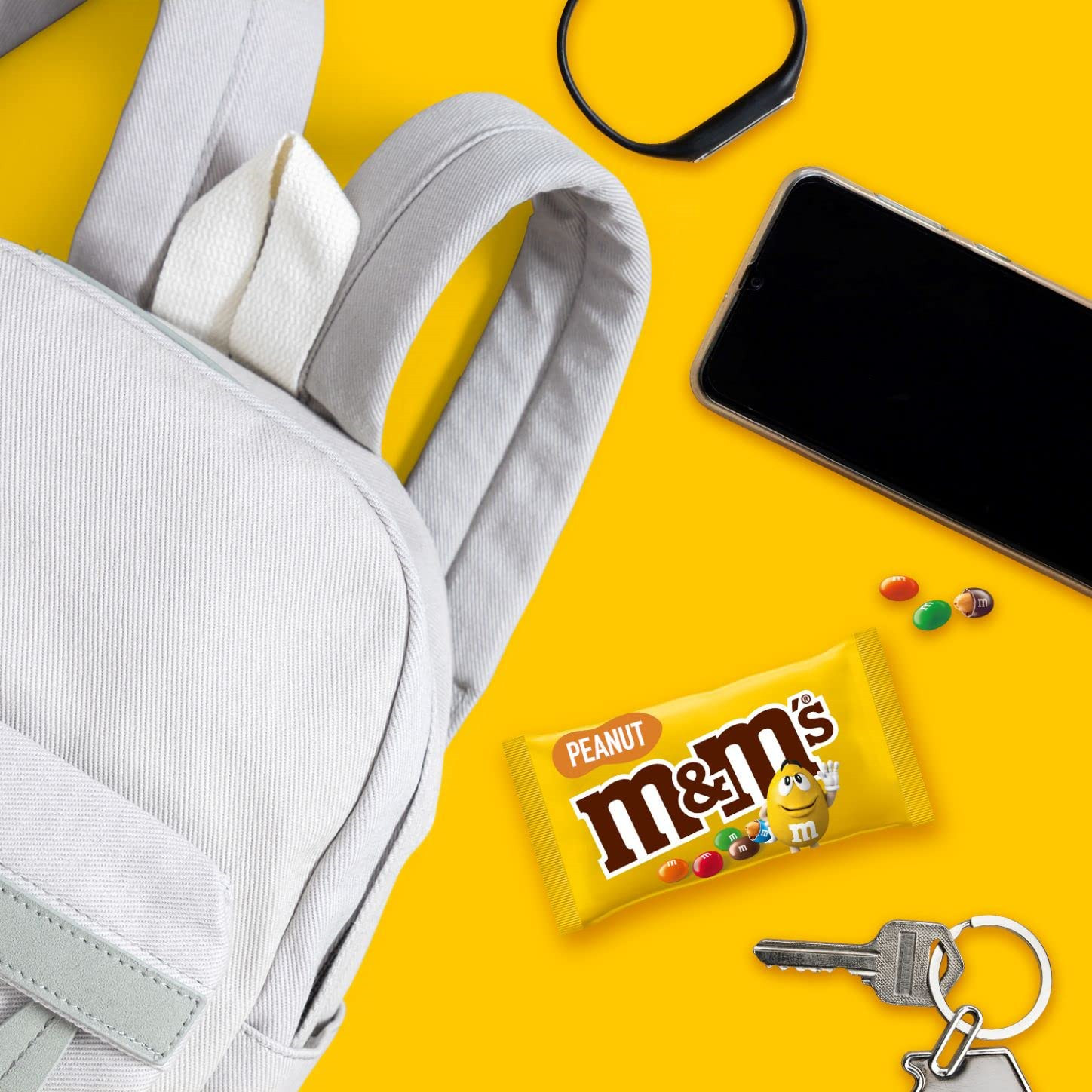 放学午休来一包，补充能量，味觉享受！M&M’S 花生巧克力豆24 x 45g