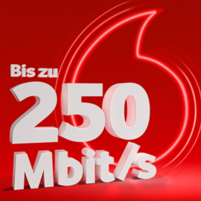 Vodafone DSLMax无固话上网合同250Mbit/s