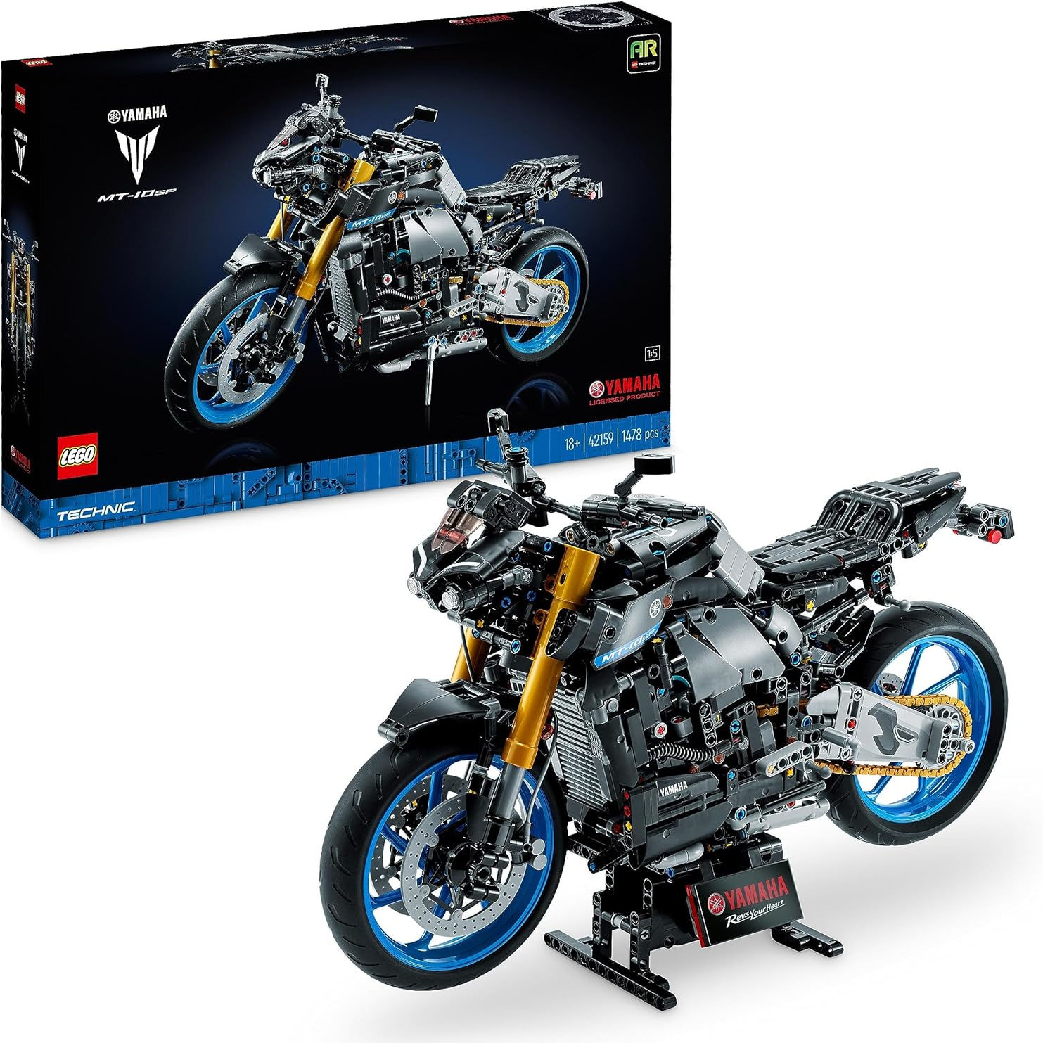 科技系列目前最精密复杂的变速箱机构搭载！LEGO乐高机械组系列 Yamaha MT-10 SP摩托车