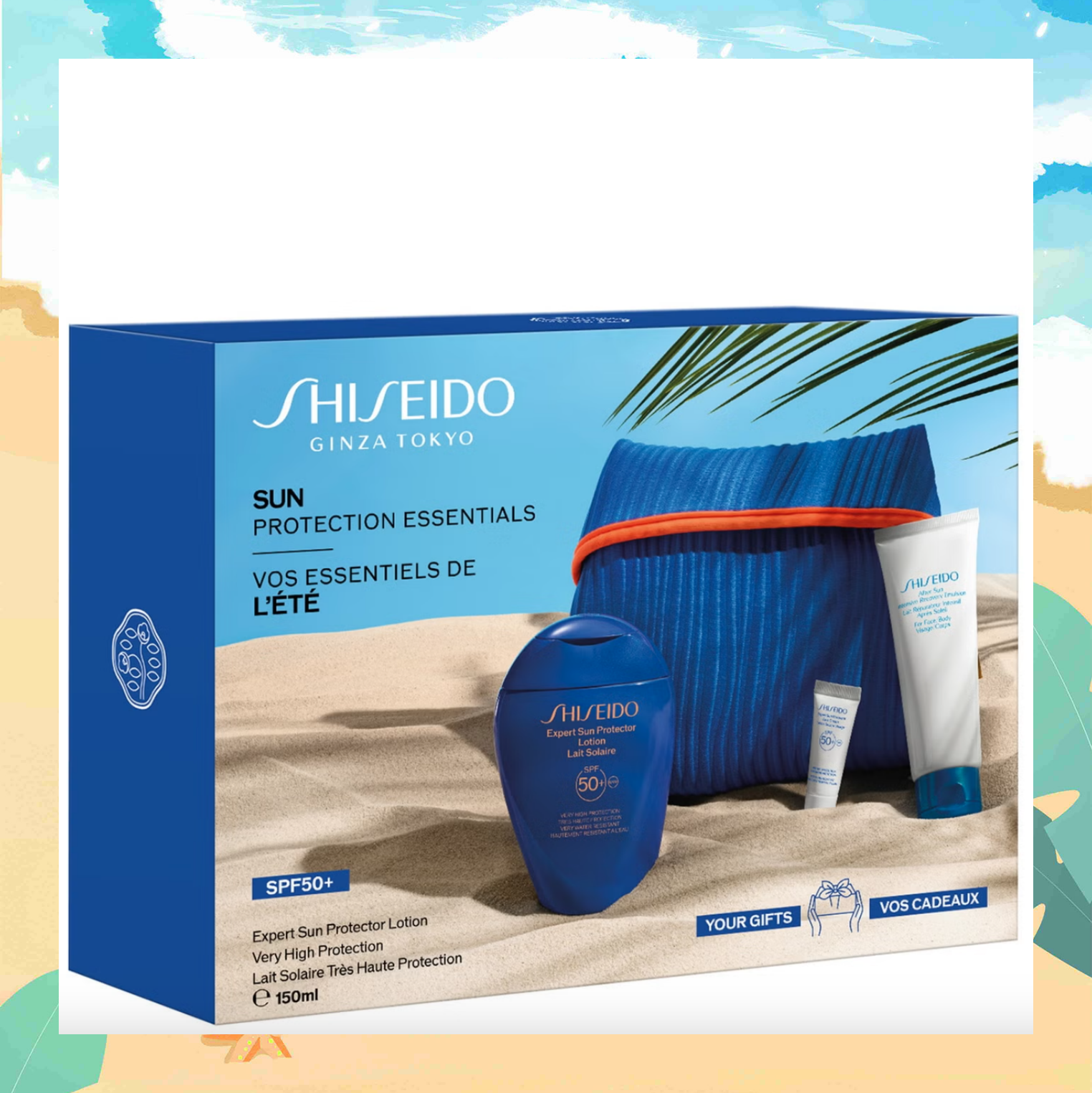 无惧烈日的底气☀️ Shiseido/资生堂「蓝胖子SPF50+」防晒乳150ml礼盒