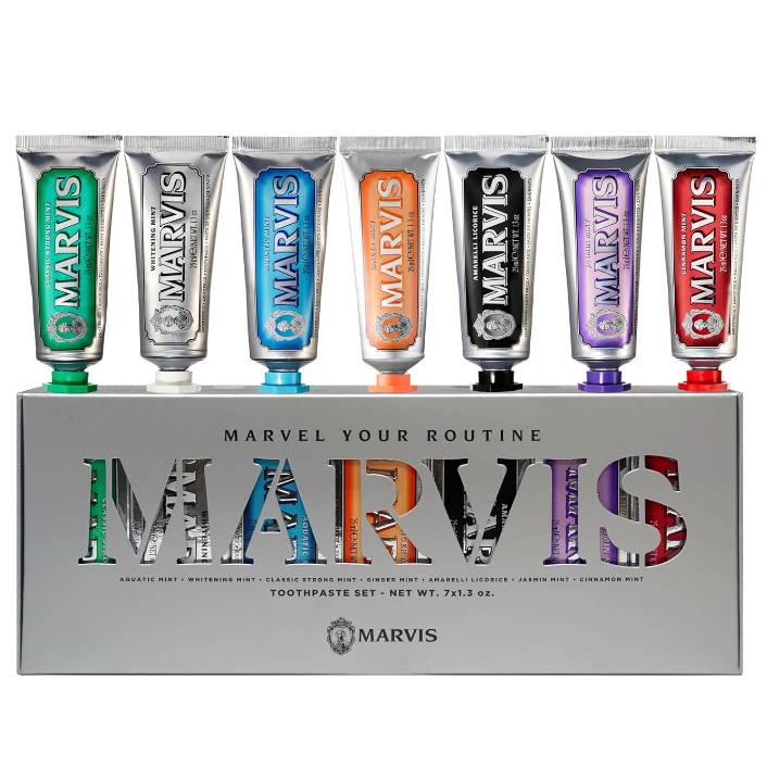 大英航空头等舱专用 意大利Marvis牙膏 7种口味套装