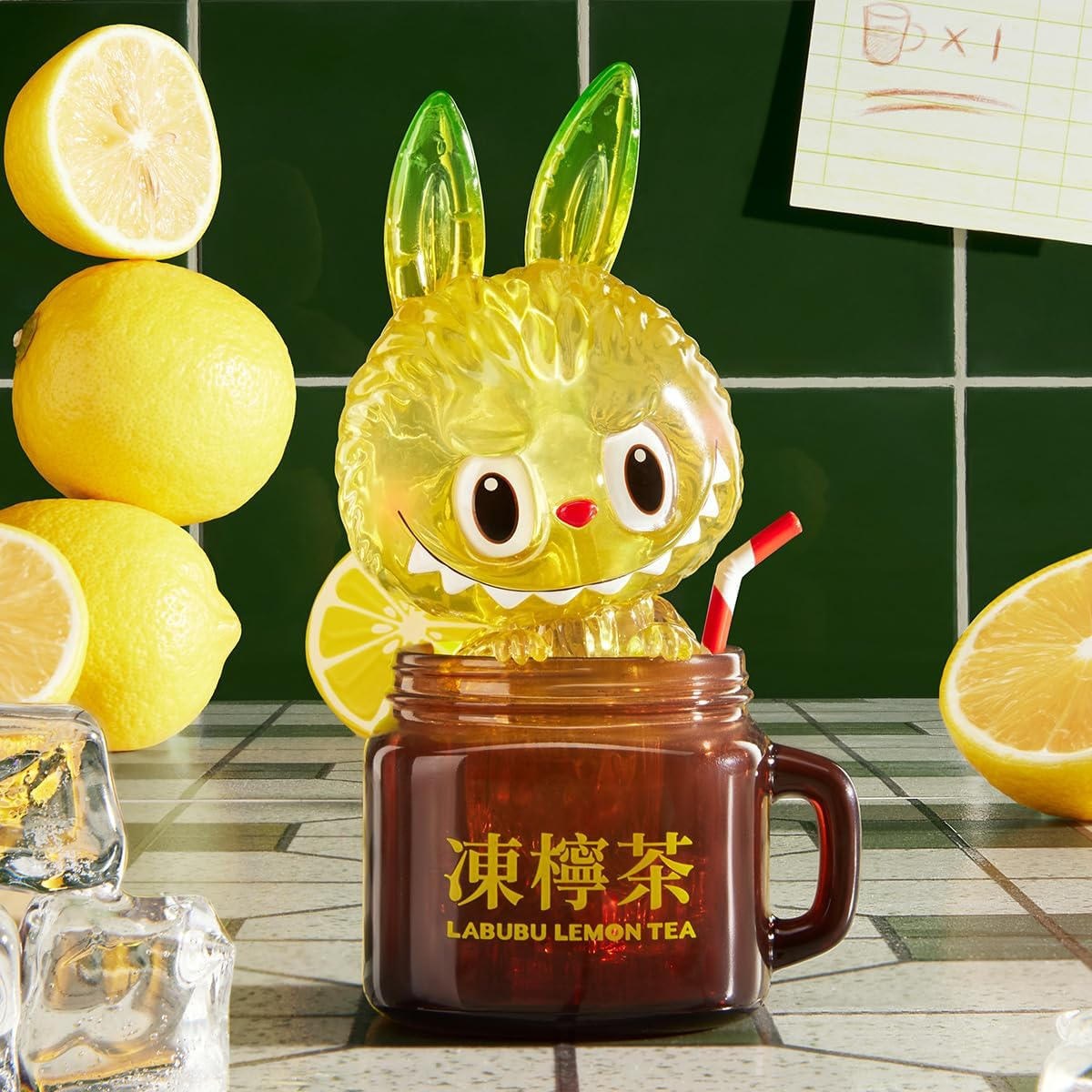 🍋全网疯抢的夏日限定！POP MART泡泡玛特 LABUBU冻柠茶吊卡