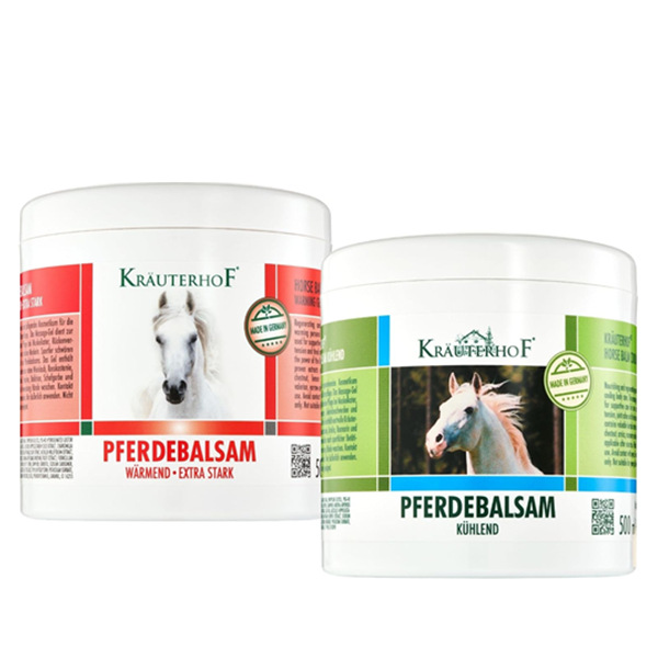 一套解决关节烦恼！Kräuterhof 德国草本马膏护理套装（冷热款）2x500ml