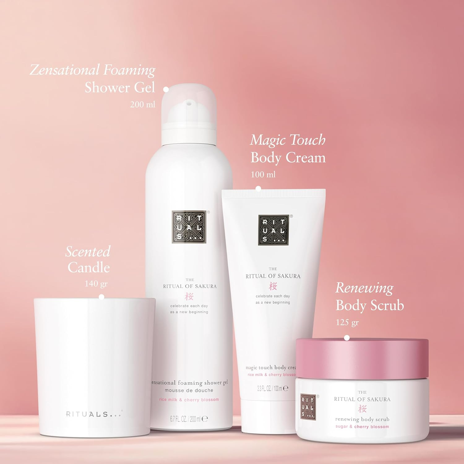 樱花芬芳与米乳滋养！RITUALS The Ritual of Sakura 礼盒套装