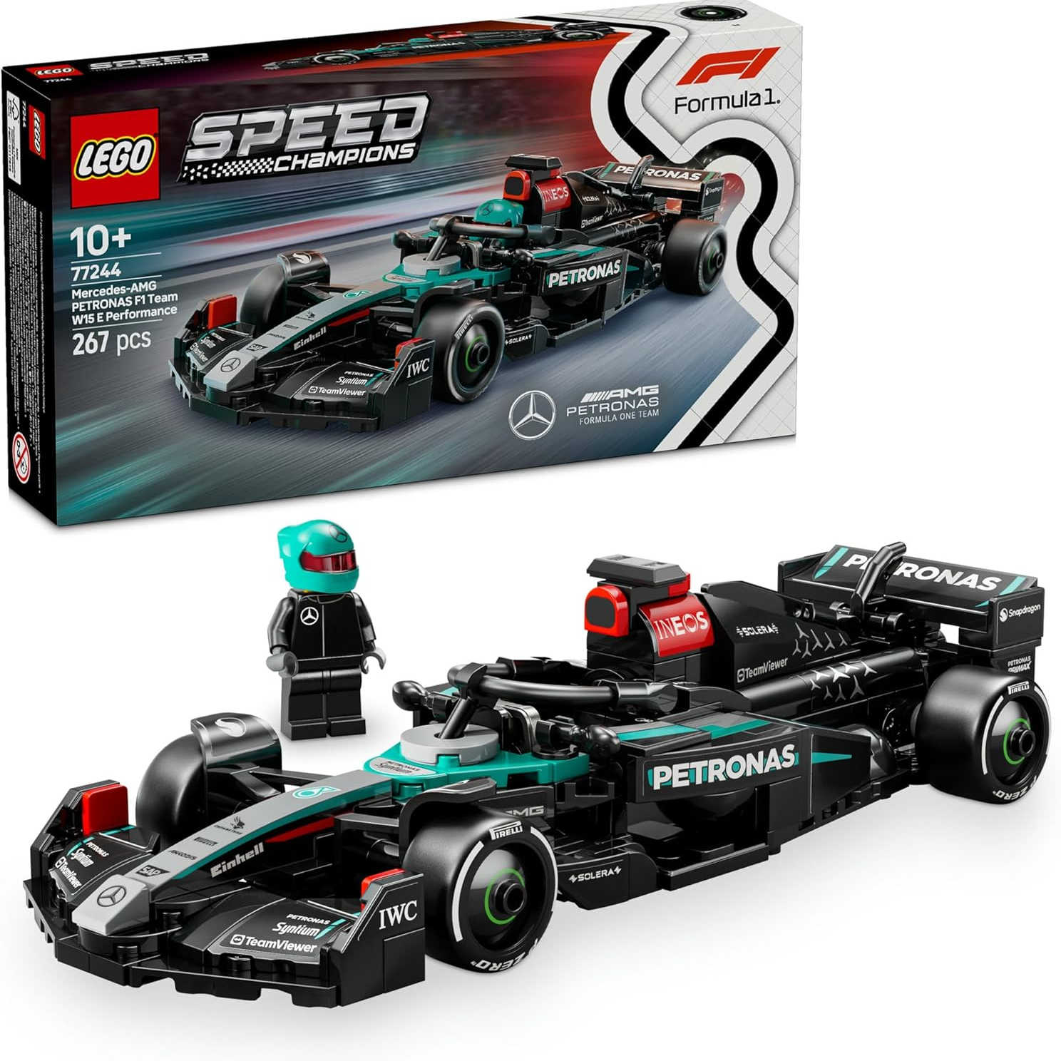 速度与激情迷的快乐拼搭！LEGO 速度组Mercedes-AMG F1 W15赛车