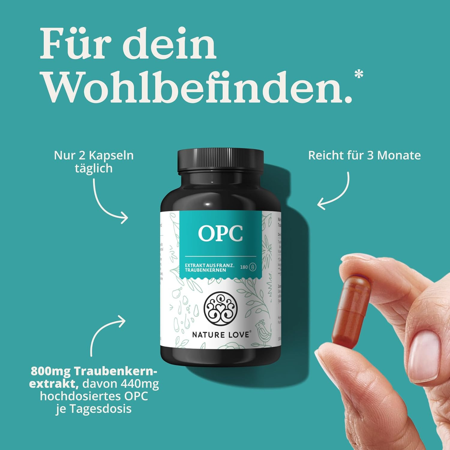 抗衰抗氧化，补充胶原蛋白🍇Nature Love 天然有机OPC葡萄籽胶囊180粒