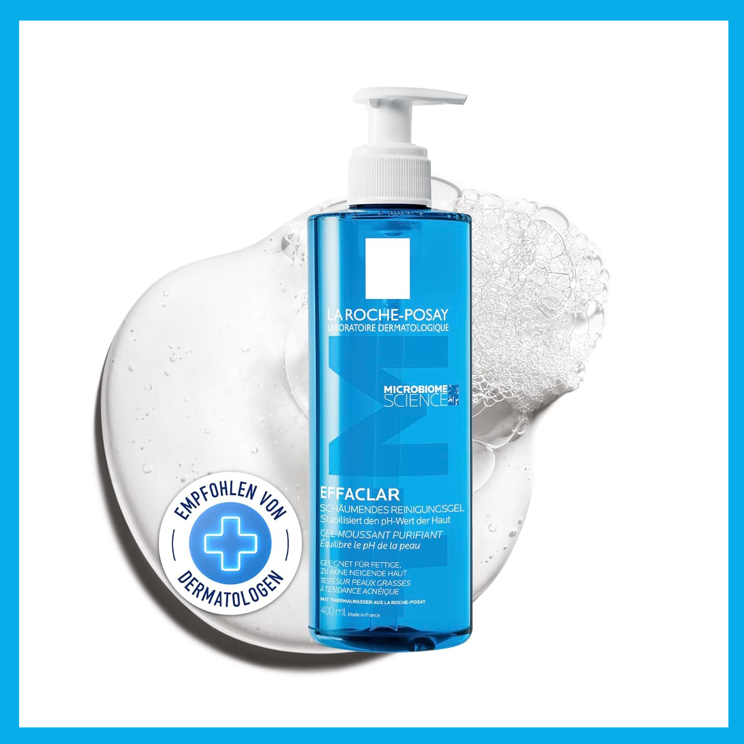 油痘肌救星🧴La Roche-Posay Effaclar 蓝胖子泡沫洁面400ml